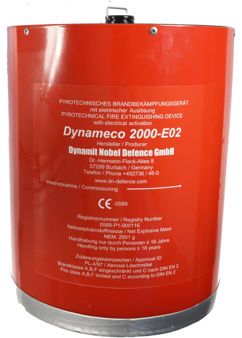 Aerosol Fire Extinguishing Generator Dynameco 2000-E02